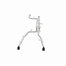 Load image into Gallery viewer, MagnaFlow 2025 Ram 1500 RHO SPEQ Series Black Chrome Cat-Back Performance Exhaust System