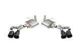 Corsa 22-25 Caddy CT5-V Blackwing 3in Axle-Back - Act. Exh. - Dual Rear Exit - Twin 4.5in Blk CF Tip