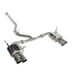 Remark 08-14 Subaru WRX STi GR Hatch Cat-Back Exhaust w/ SS Quad Tips (Non-Resonated)