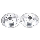 Power Stop 10-12 Lexus HS250h Rear Evolution Drilled & Slotted Rotors - Pair