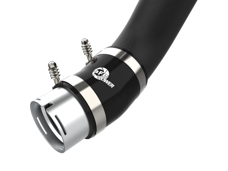 aFe 2024 GM Diesel Trucks V8 6.6L L5P BladeRunner 3.5in Aluminum Cold Charge Pipe - Black