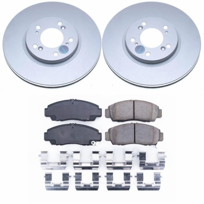 Power Stop 99-04 Acura RL Front Z17 Evolution Geomet Coated Brake Kit