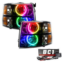 Load image into Gallery viewer, Oracle 07-13 Chevy Silverado SMD HL - Blk - Round Style - ColorSHIFT w/ BC1 Cntrl SEE WARRANTY