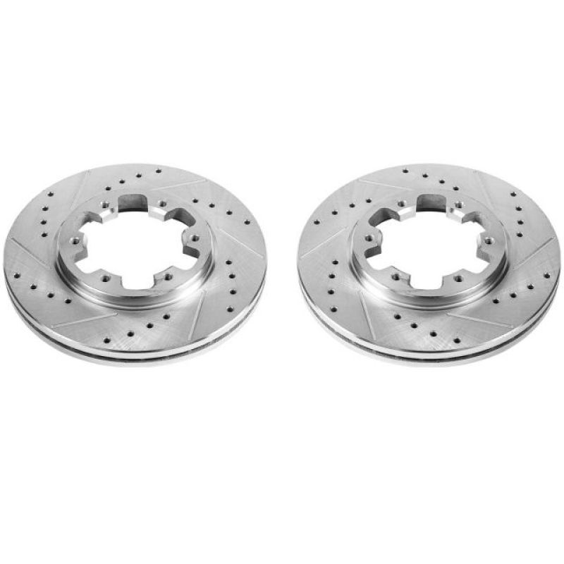 Power Stop 85-86 Nissan 720 Front Evolution Drilled & Slotted Rotors - Pair