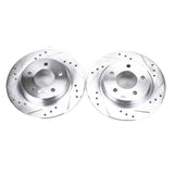 Power Stop 04-13 Mazda 3 Rear Evolution Drilled & Slotted Rotors - Pair