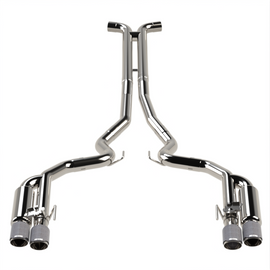 Kooks 18-24 Ford Mustang GT 5.0 3in. Valved Shotgun Cat-Back Exhaust - Carbon Tips