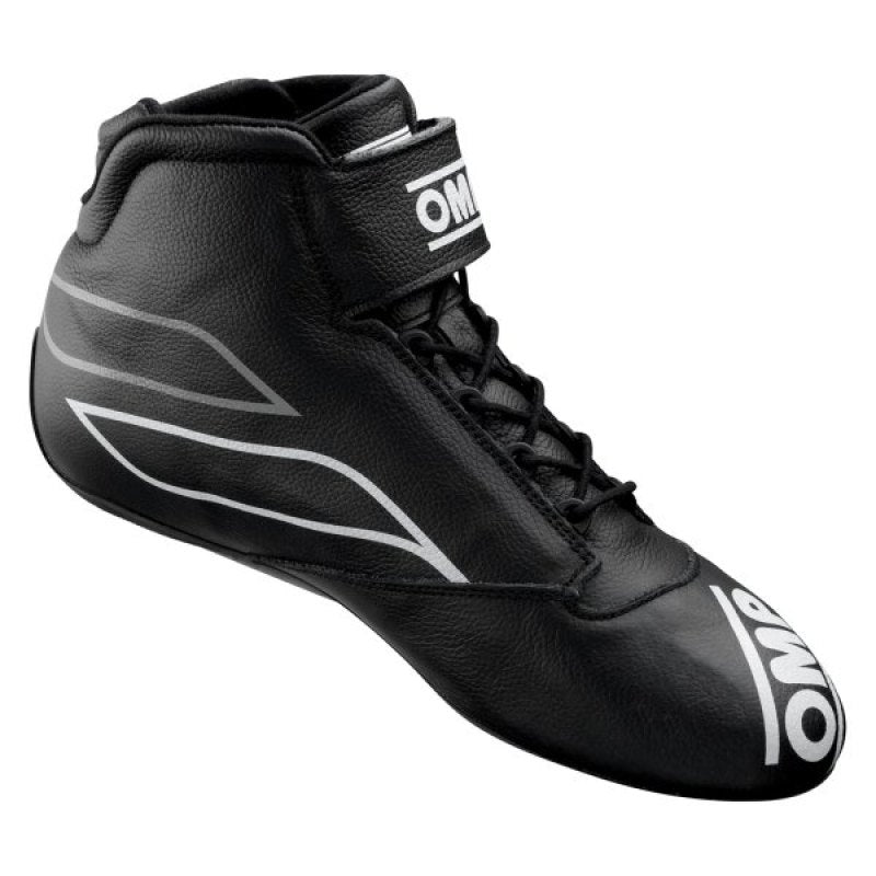 OMP One-S Shoes Black/White/Silver - Size 38 (Fia 8856-2018)