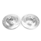 Power Stop 2018 Jeep Wrangler Front Evolution Drilled & Slotted Rotors - Pair