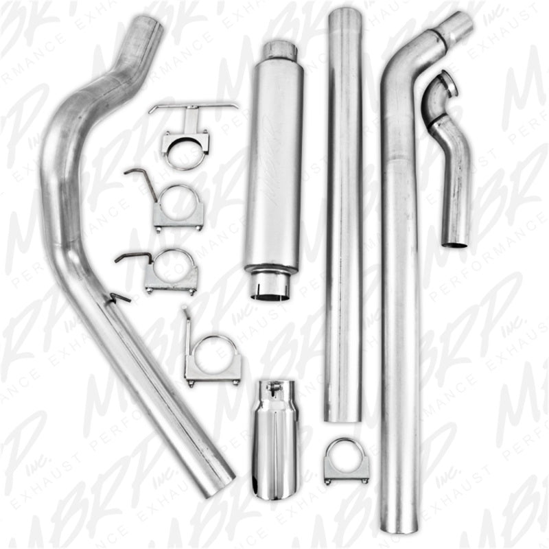 MBRP 1994-1997 Ford F-250/350 7.3L Turbo Back Single Side Off-Road (Aluminized downpipe)