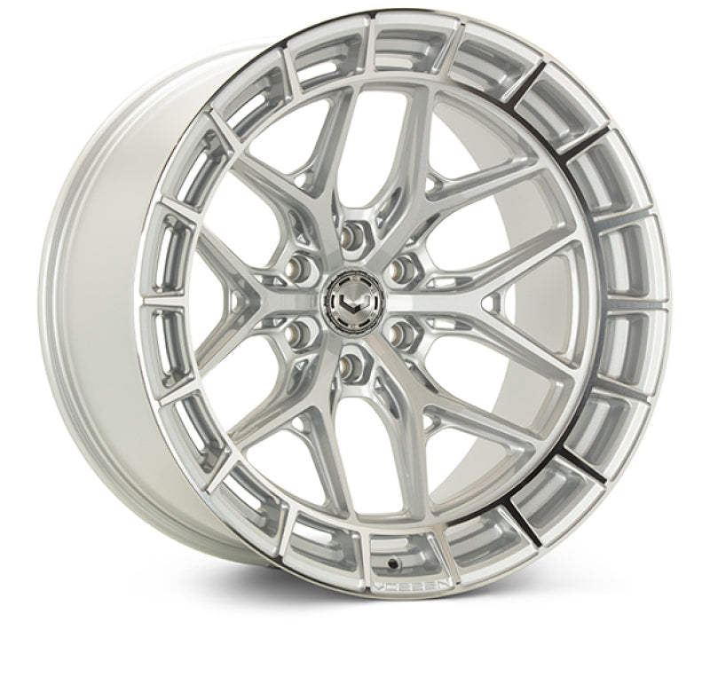 Vossen HFX-1 24x10 / 6x139.7 / ET25 / Deep / 106.1 CB - Silver Polished Wheel