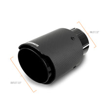 Load image into Gallery viewer, Mishimoto Carbon Fiber Muffler Tip 2.5in Inlet 3.5in Outlet Black