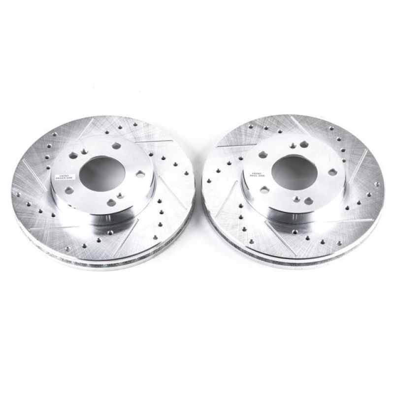 Power Stop 93-97 Infiniti J30 Front Evolution Drilled & Slotted Rotors - Pair