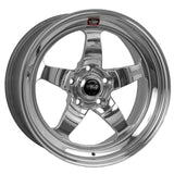 Weld S71 17x5 / 5x4.5 BP / 3.3in. BS Polished Wheel (Medium Pad) - Non-Beadlock