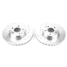 Load image into Gallery viewer, Power Stop 04-06 Mercedes-Benz E500 Front Evolution Drilled &amp; Slotted Rotors - Pair