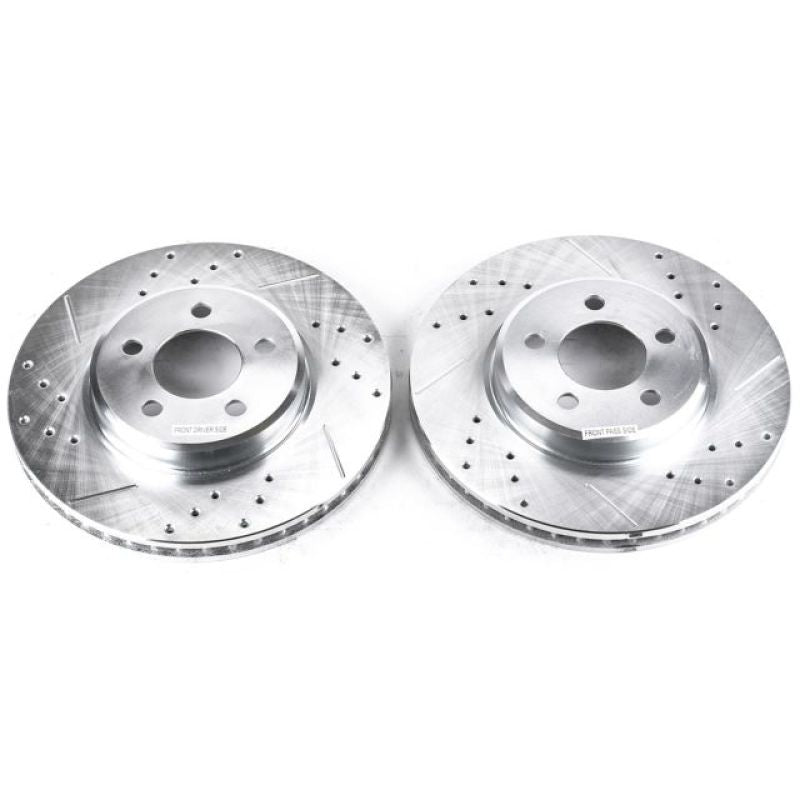 Power Stop 05-19 Chrysler 300 Front Evolution Drilled & Slotted Rotors - Pair