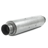 MBRP Universal Quiet Tone Muffler 4in Inlet/Outlet 24in Body 6in Dia 30in Overall Aluminum