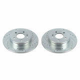 Power Stop 17-18 Mercedes-Benz C300 Rear Evolution Drilled & Slotted Rotors - Pair