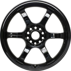 Gram Lights 57DR 15x8 / +35mm / 4x100 Gloss Black Wheel
