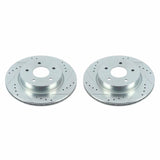 Power Stop 18-19 Nissan Leaf Rear Evolution Drilled & Slotted Rotors - Pair