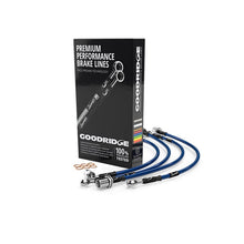 Load image into Gallery viewer, Goodridge 15-17 Ford Mustang Stainless Steel Brake Lines - Electric Blue