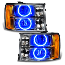 Load image into Gallery viewer, Oracle Lighting 07-13 GMC Sierra Pre-Assembled LED Halo Headlights - Blue SEE WARRANTY