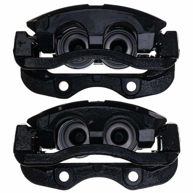 Power Stop 03-06 Cadillac Escalade Rear Black Caliper - Pair w/Bracket