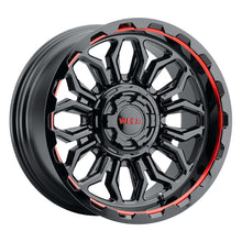 Load image into Gallery viewer, Weld Off-Road W140 20X10 Flare 6X135 6X139.7 ET-18 BS4.75 Gloss Black MIL Red 106.1