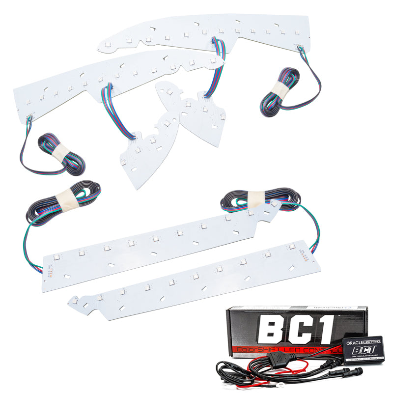 Oracle 14-15 GMC Sierra Headlight DRL Upgrade Kit - ColorSHIFT w/ BC1 Controller SEE WARRANTY