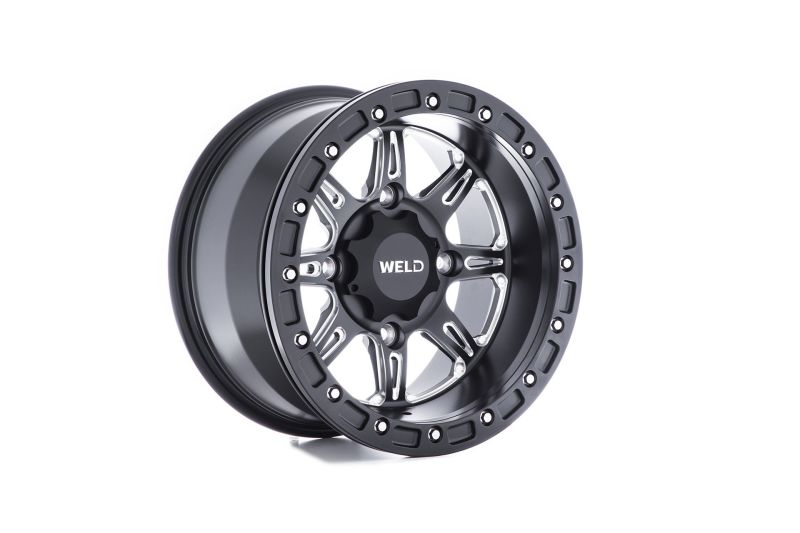 Weld UTV RF Series Cheyenne U511 15x10 Cheyenne Beadlock 4x136 5BS Satin BLK MIL