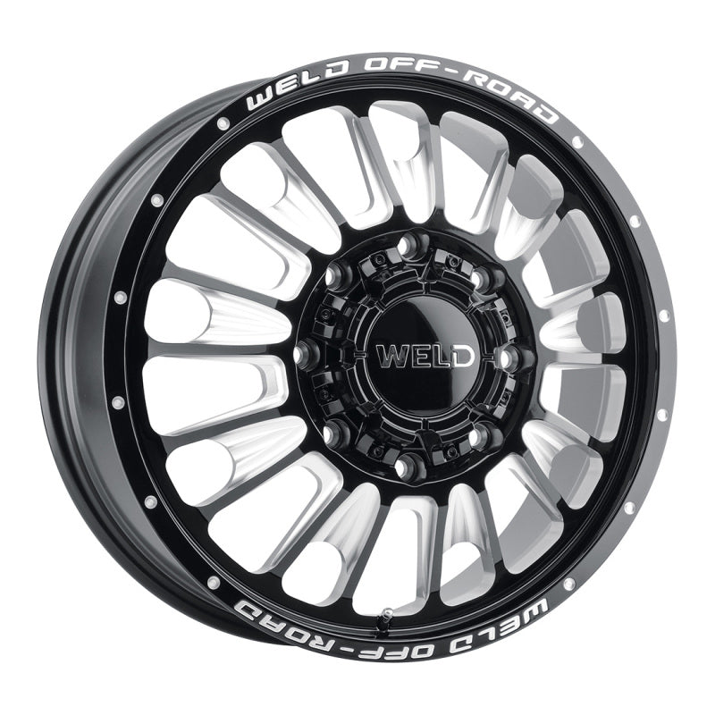 Weld Off-Road W121 20X8.25 Scorch Outer 8X210 ET-221 BS-3.92 Gloss Black MIL 154.3