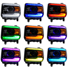 Load image into Gallery viewer, Oracle 14-15 GMC Sierra Headlight DRL Upgrade Kit - ColorSHIFT SEE WARRANTY