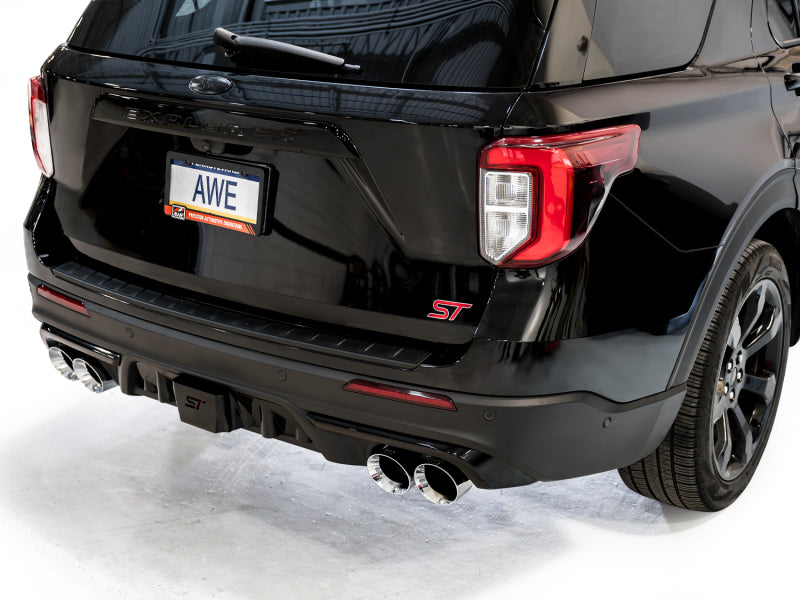 AWE Tuning 2020+ Ford Explorer ST Touring Edition Exhaust w/ Chrome Silver Tips