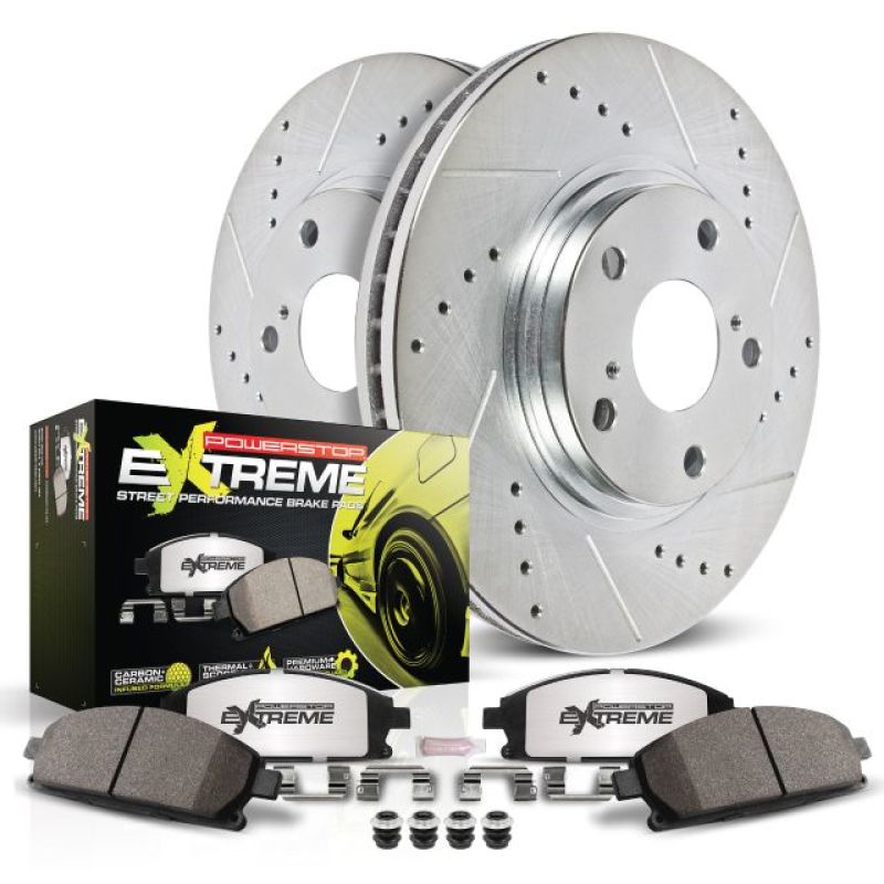 Power Stop 99-04 Jeep Grand Cherokee Front Z26 Street Warrior Brake Kit