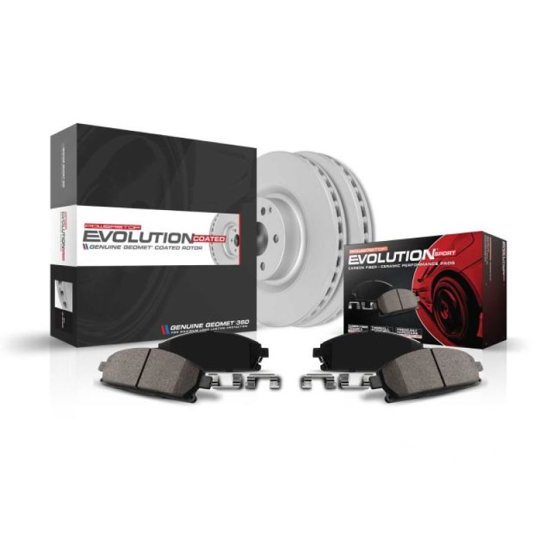 Power Stop 01-06 BMW 330Ci Rear Z23 Evolution Sport Coated Brake Kit