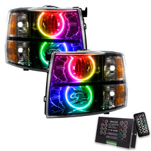 Load image into Gallery viewer, Oracle 07-13 Chevy Silverado SMD HL - Blk - Round Style - ColorSHIFT w/ 2.0 Cntrl SEE WARRANTY