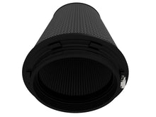 Load image into Gallery viewer, aFe POWER Magnum FLOW Blk Pro 5R Air Filter 6.75x5in Flange x 9.25x7.5 Base x 7.75x6 Top x 18 Height