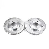 Power Stop 94-04 Ford Mustang Front Evolution Drilled & Slotted Rotors - Pair