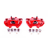 Power Stop 2018 Jeep Wrangler Rear Red Calipers w/Brackets - Pair