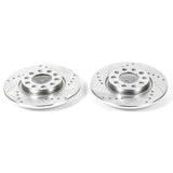 Power Stop 15-17 Chrysler 200 Rear Evolution Drilled & Slotted Rotors - Pair