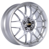 BBS RS-GT 18x8 5x120 ET35 CB72.5 Diamond Silver Center Diamond-Cut Rim Wheel - PFS/Clip Req