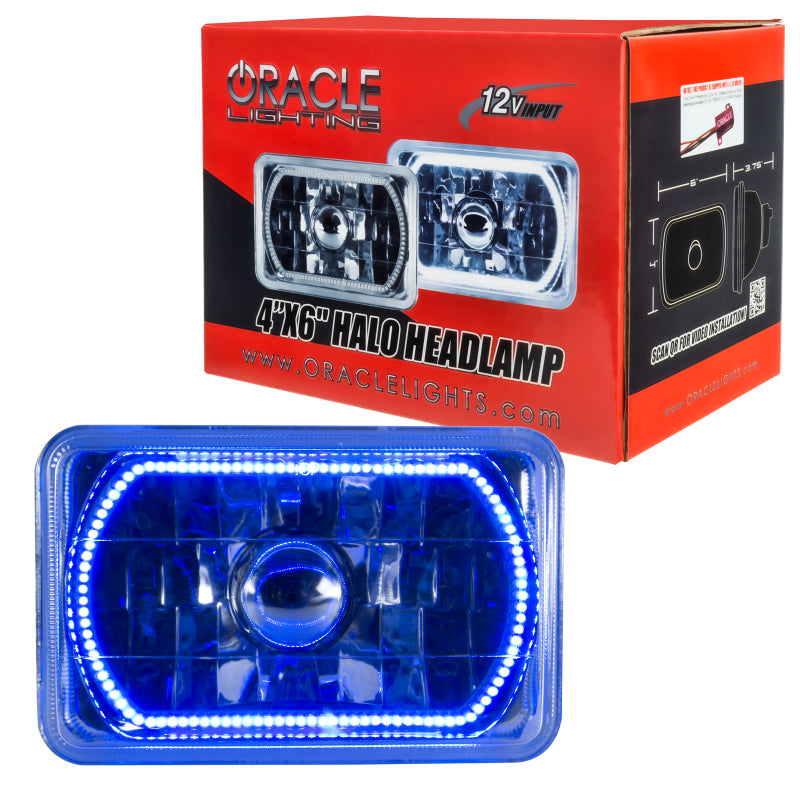 Oracle Pre-Installed Lights 4x6 IN. Sealed Beam - Blue Halo SEE WARRANTY