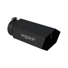 Load image into Gallery viewer, MBRP Universal Hex Tip 5in Inlet 16in Length w/ Logo - Black Coated