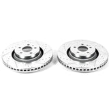 Power Stop 15-19 Ford Mustang Front Evolution Drilled & Slotted Rotors - Pair