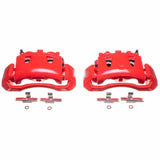 Power Stop 98-02 Dodge Ram 2500 Van Front Red Calipers w/Brackets - Pair