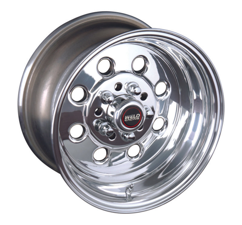 Weld Draglite 15x12 / 5x4.5 & 5x4.75 BP / 5.5in. BS Polished Wheel - Non-Beadlock