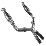 Kooks 05-10 Ford Mustang GT 4.6L 3V Auto/Manual 3in x 2 1/2in OEM Cat X Pipe Kooks HDR Req