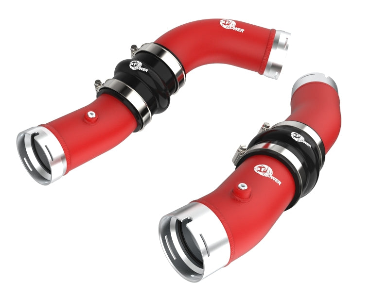 aFe 2024+ Toyota Tacoma BladeRunner  2.5in & 3in Aluminum Hot & Cold Charge Pipe Kit - Red