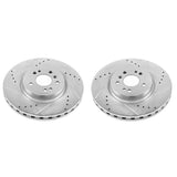 Power Stop 16-17 Mercedes-Benz GLE300d Front Evolution Drilled & Slotted Rotors - Pair