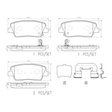 Brembo 18-21 Genesis G70/ Kia Stinger Rear NAO Brake Pad