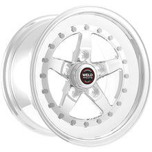 Load image into Gallery viewer, Weld Weldstar 15x10 / 5x4.5 BP / 3.5in. BS Polished Wheel - Non-Beadlock